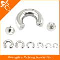 hot selling body piercing jewelry stainless steel BCR horseshoes body jewelry